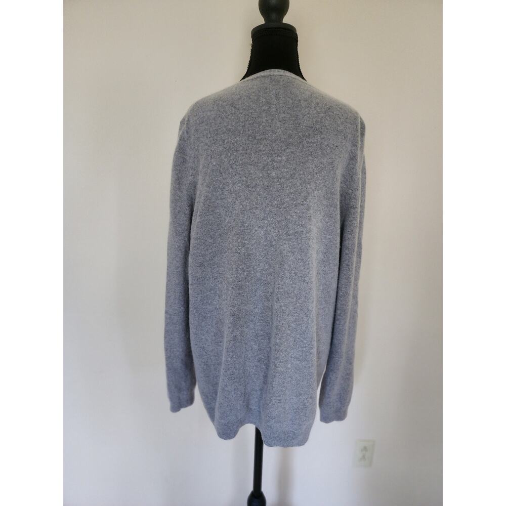 Talbots Womens XLarge Gray Lambswool Blend Classic Cardigan Long Sleeve Sweater - Picture 5 of 9